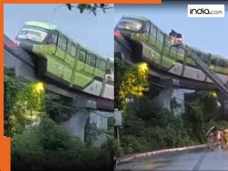 मुंबई: ट्रैक पर अचानक अटक गई मोनोरेल, यात्रियों को सांस लेने में हो रही दिक्कत, रेस्क्यू ऑपरेशन जारी