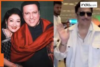 Amid divorce rumours with Sunita Ahuja, Govinda makes his FIRST public appearance, fans say, 'Na koi chinta na koi fikar...', watch video