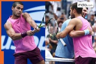 Carlos Alcaraz defeats Novak Djokovic at the US Open 2025, reaches third consecutive Grand Slam final, set to face…