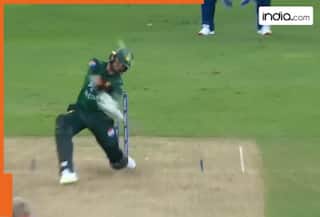 WATCH: Shaheen Afridi becomes big-hitter like father-in-law Shahid Afridi, Team India STUNNED, video goes viral