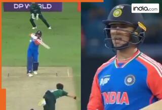 WATCH: Abhishek Sharma greets Shaheen Afridi with first ball six and some words, video goes viral