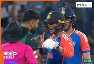 WATCH: Abhishek Sharma in heated exchange with Haris Rauf, umpires intervene during India vs Pakistan Asia Cup 2025 clash