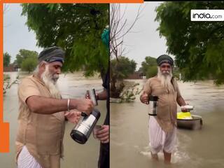 बाढ़ में सबकुछ गंवाने के बाद भी राहतकर्मियों को चाय पिला रहा ये शख्स! दिल जीत लेगी ये वीडियो