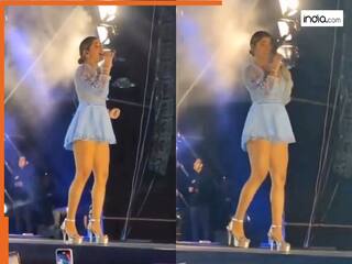 Viral Video Today: स्टेज परफॉर्मेंस के दौरान सिंगर के चेहरे से टकरा गया ड्रोन, फिर जो हुआ सोच नहीं सकते | देखें वीडियो