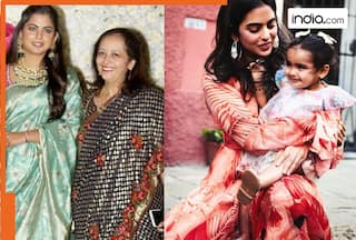 Mukesh Ambani, Nita Ambani's daughter Isha Ambani, dances garba with daughter Aadiya and mother-in-law Swati Piramal- Watch Viral Video