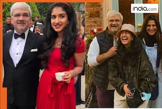Mukesh Ambani's chhoti bahu, Radhika Merchant, enjoys joyful Garba moment with father Viren Merchant- Watch