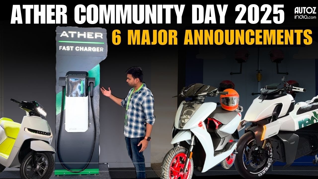 Ather Community Day 2025- EL Platform Unveiled, Cruise Control & Redux Electric Scooter Launched