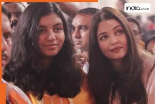 Aishwarya Rai Bachchan seeks Ganpati Baba's blessings with daughter Aaradhya; video goes viral, watch