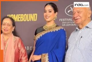 Fans call Janhvi Kapoor 'perfect bahu' after her sweet gesture towards Shikhar Pahariya's family at Homebound premiere, watch