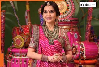 Mukesh Ambani's wife Nita Ambani shines in Navarati look 2025, wears Banarasi lehenga inspired by...