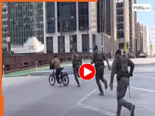 Viral Video Today: क्या पुलिस बनेगा रे तू! अमेरिकी पुलिस को चकमा देकर भाग निकला साइकिल सवार | देखें वीडियो