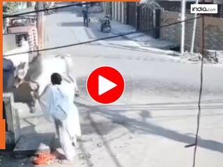 Saand Ka Hamla: जिस सांड को खिलाते थे रोटी उसी ने ले ली जान, रोंगटे खड़े कर देगा हमले का ये VIDEO