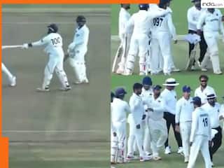 फिर विवादों में फंसे पृथ्वी शॉ, आउट होने के बाद गुस्से में बैट लेकर इस खिलाड़ी को मारने दौड़े- VIDEO