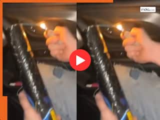Viral Video: कार के अंदर बैठ पटाखे जलाने लगा शख्स, बाहर फेंकने से पहले हुआ कुछ ऐसा जिसे देख दहल गए लोग | देखें वीडियो