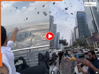Dubai Ka Video: बुर्ज खलीफा से नीचे फेंक दिए करोड़ों डॉलर, आम लोगों के साथ शेख भी लूटने लगे | देखें वीडियो