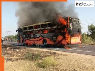 जैसलमेर बस हादसा: आग लगने से 10-12 यात्रियों की मौत, कई लोग गंभीर घायल