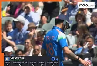 WATCH: Virat Kohli dismissed for second successive DUCK, walks back for last time from Adelaide Oval