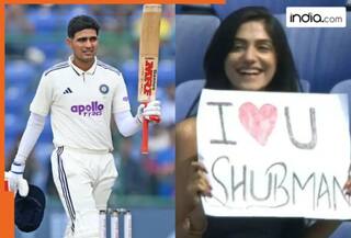 Shubman Gill receives love proposal during live match, mystery girl goes viral
