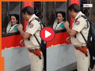 ट्रेन में विंडो सीट पर मोबाइल चलाती महिला से RPF जवान ने छीन लिया फोन, मिली ऐसी सीख जिसे जीवनभर नहीं भूलेंगी आंटी | देखें Viral Video