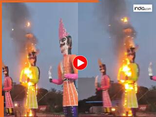 Viral Video Today: सुबह 6 बजे रावण में आग लगाकर भाग गया लड़का, नजर पड़ते ही हिल गई जनता | देखें वीडियो