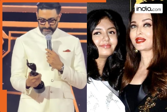 Abhishek Bachchan breaks down after winning Best Actor at Filmfarel; Aishwarya Rai & Aaradhya skip event; Fans ask, 'Aaj bhi nahi...'