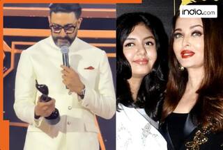 Abhishek Bachchan breaks down after winning Best Actor at Filmfarel; Aishwarya Rai & Aaradhya skip event; Fans ask, 'Aaj bhi nahi...'