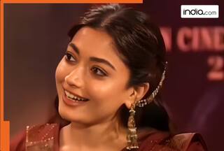 Rashmika Mandanna blushes over engagement news with Vijay Deverakonda; Fans go gaga over viral clip - WATCH