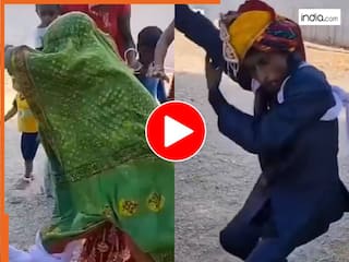 Dulha Dulhan Ka Video: शादी में ढोल बजते ही नाचने लगा दूल्हा, दुल्हन से भी रहा नहीं गया कूद-कूदकर करने लगी डांस | देखें वायरल वीडियो