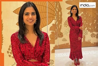 Isha Ambani dazzles in a red ensemble for her 34th birthday bash in Jamnagar, it costs Rs...