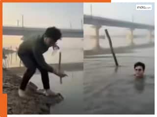 छठ पर्व के बीच यमुना के घाट पर रील बना रहे थे BJP विधायक, अचानक से नदी में फिसले, देखें VIRAL VIDEO