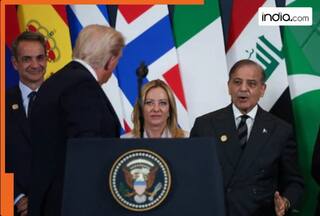 WATCH: Trump praises 'good friend' Modi during Egypt summit, then looks at Pakistan PM Shehbaz Sharif standing behind him for...
