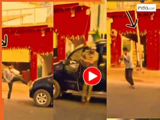 Viral Video Today: हीरो की तरह पुलिस की गाड़ी रोकने लगा शराबी, फिर जो हुआ जिंदगी भर नहीं भूलेगा | देखिए