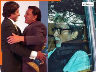 आंखें नम, दिल में गम का समंदर....धर्मेंद्र के निधन से टूटे अमिताभ, बोले बिग बी 'हमें छोड़कर चला गया'