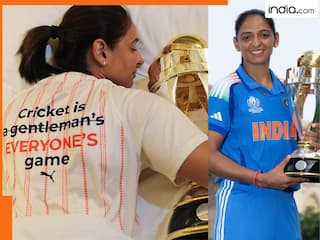 हरमनप्रीत कौर ने MS Dhoni स्टाइल में वर्ल्ड कप ट्रॉफी के साथ खिंचवाई तस्वीर- Photos के जरिये दिया बड़ा पैगाम