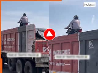 Viral Video: जिंदगी में नहीं देखा होगा ऐसा तूफानी स्टंट, बंदे ने डंपर के ऊपर ही खड़ी कर दी बाइक | देखें वीडियो