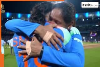WATCH: Harmanpreet Kaur and Smriti Mandhana in tears after India's historic World Cup victory