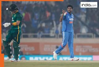 WATCH: Harshit Rana's fierce celebration after dismissing Dewald Brevis in IND vs SA 1st ODI at Ranchi