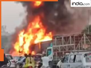 पुणे-बेंगलुरु हाइवे पर आपस में टकराई कई गाड़ियां, अब तक 8 लोगों की मौत, सामने आया Video