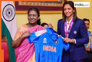 Indian Women's cricket team honors President Droupadi Murmu with signed World Cup Jersey after meeting...