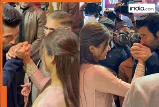 Vijay Deverakonda's kiss moment with fianc e Rashmika Mandanna wins hearts of netizens, hail them...