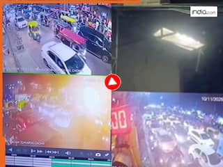 घड़ी में 18:50:57 बजते ही आग का गोला बन गया पूरा इलाका, रोंगटे खड़े कर देगा दिल्ली धमाके का CCTV फुटेज