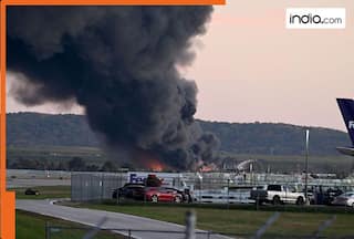 Cargo plane crashes after take-off from Louisville airport in US, 3 dead, 11 injured as aircraft erupts in thick black smoke; all flights halted