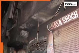 VISUALS: Massive fire breaks out at four-storey building in Delhi, 4 dead, several injured