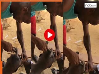 Funny Video Today: शख्स को जमीन पर बैठाया और हथौड़ी से कर दिया गंजा, तरीका देख हंसी नहीं रुकेगी | देखें वीडियो