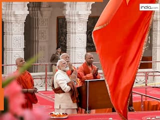 Ram Mandir Dhwajarohan Live: राम मंदिर के शिखर पर धर्म ध्वज फहराने के बाद बोले PM मोदी, 'सदियों के सपने साकार...'