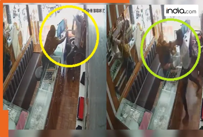 VIRAL VIDEO: Woman gets SLAPPED 17 times as she tries to rob jeweller with chilli powder