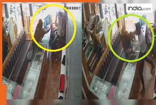 VIRAL VIDEO: Woman gets SLAPPED 17 times as she tries to rob jeweller with chilli powder