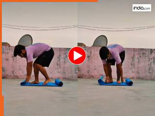Funny Video Today: सालों बात छत पर योगा करने पहुंचा लड़का, मगर 2 मिनट बाद ही उल्टे पांव भाग निकला | देखें वीडियो