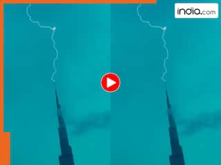 बुर्ज खलीफा पर गिरी बिजली, हैरान कर देने वाला नजारा हुआ वायरल...खुद दुबई के क्राउन प्रिंस ने शेयर किया वीडियो