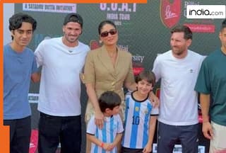 Not Shah Rukh Khan or Ajay Devgn, Lionel Messi’s ‘Namaste India’ post features Kareena Kapoor and sons — WATCH